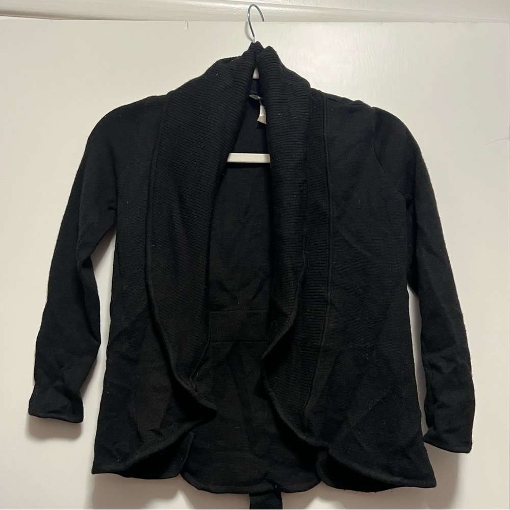 BCBG Maxazaria black tie cardigan